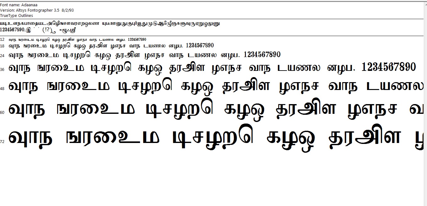 Download Kalaham Tamil Font Free Download - heartyellow